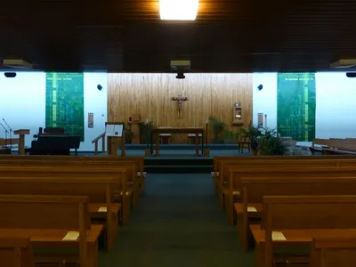 Front of the church as seen from the middle.
