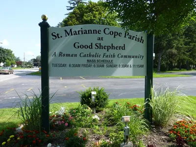 Church sign.