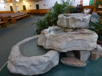 Baptismal font.
