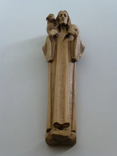 Statue of Jesus, the Good Shepherd.