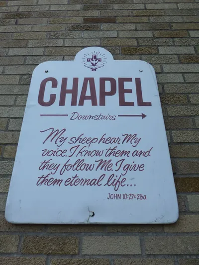 Chapel sign.