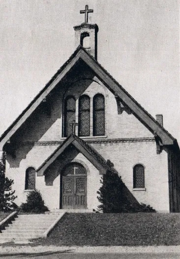 Exterior of church, 1939. Source: Catholic Courier Golden Jubilee Edition: 1889-1939