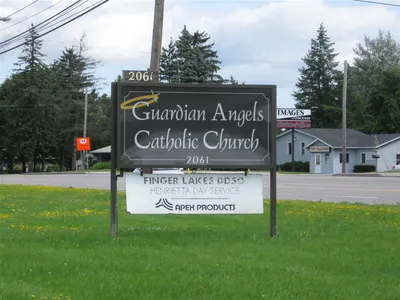 Former sign.