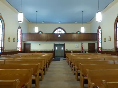 Back of the church.