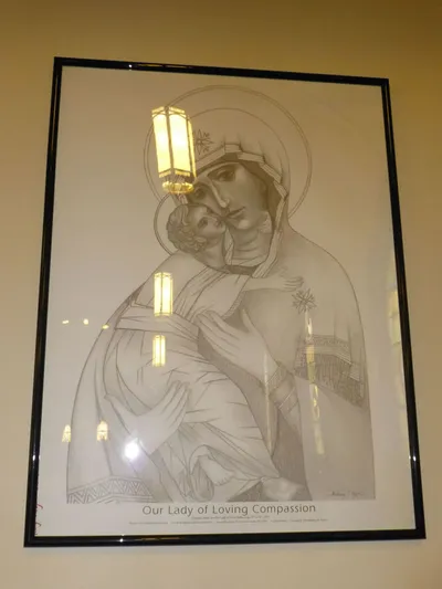 Drawing of Our Lady.