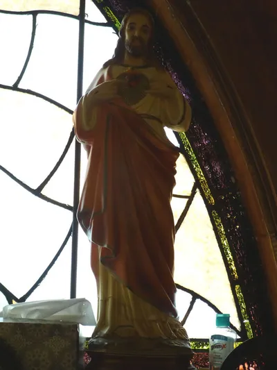 Sacred heart statue.