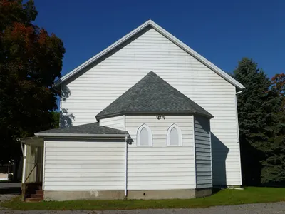Back of the church.