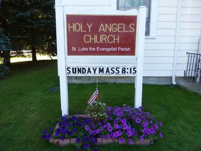 Church sign.
