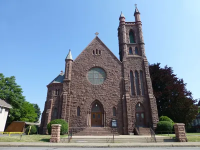 Front of the church.
