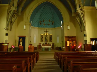 Front of the church as seen from the middle.