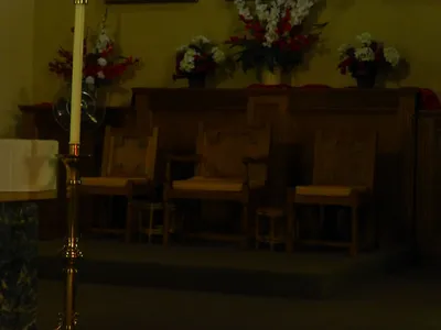 Celebrant and serving seating.