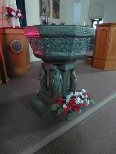 Baptismal font.
