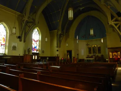 Front left corner.