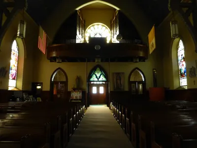 Back of the church as seen from the middle.