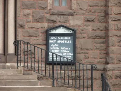 Church sign.
