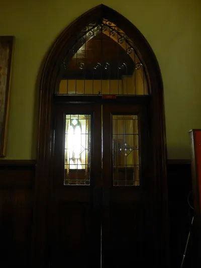 Door leading to narthex.