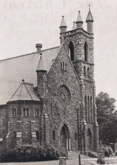 Exterior of church, 1939. Source: Catholic Courier Golden Jubilee Edition: 1889-1939