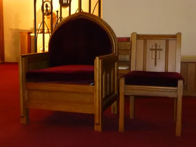 Celebrant's chair.