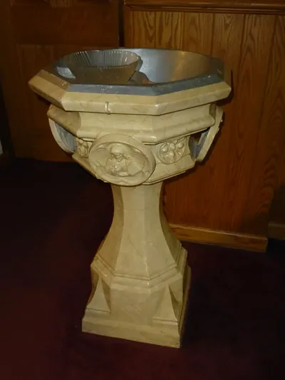 Baptismal font.
