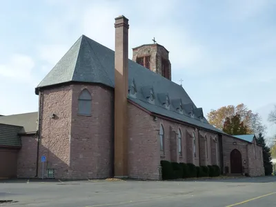 Back of the church.