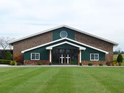 Front of the church.