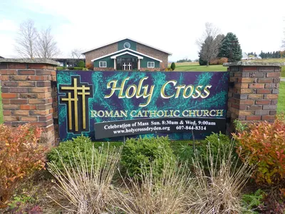 Church sign.