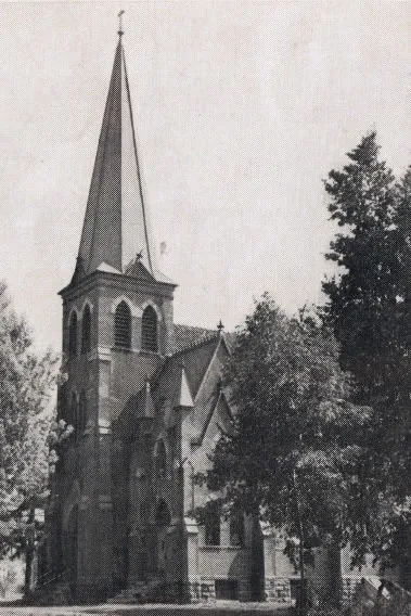 Exterior of church, 1939. Source: Catholic Courier Golden Jubilee Edition: 1889-1939
