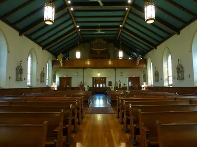Back of the church.