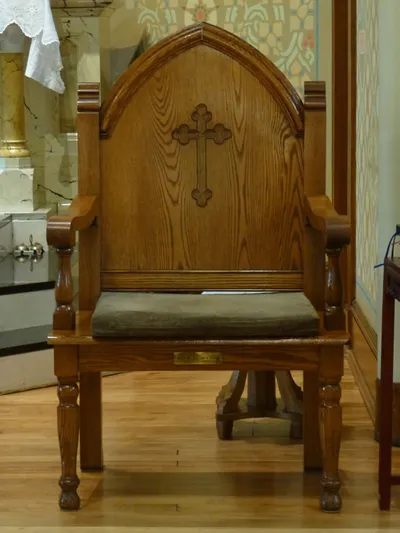 Celebrant's chair.