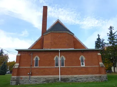 Back of the church.