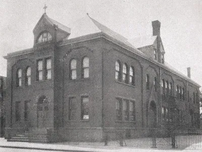 Second school building. Source: Holy Family Centennial, 1864-1964