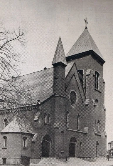 Exterior of church, 1939. Source: Catholic Courier Golden Jubilee Edition: 1889-1939