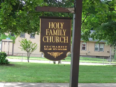 Church sign while the building was still owned by the diocese.