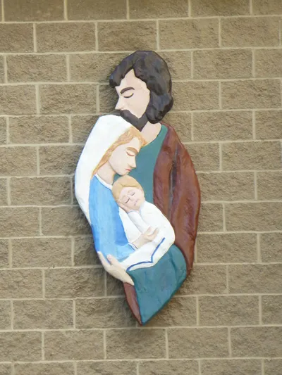 Holy family relief.