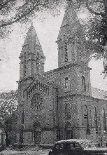 Exterior of church, 1939. Source: Catholic Courier Golden Jubilee Edition: 1889-1939