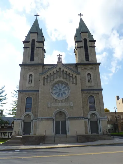 Front of the church.