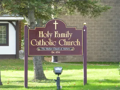 Church sign.
