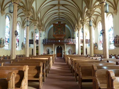 Back of the church.