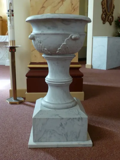 Baptismal font.