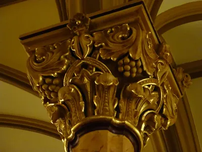 Design on columns.