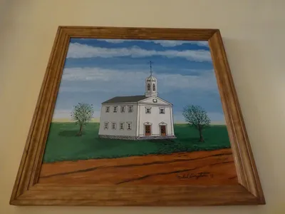 Painting of former church.