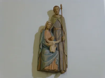 Holy family statue.