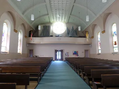 Back of the church.