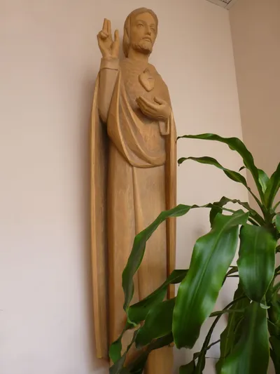 Sacred heart statue.