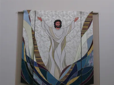 Banner of risen Christ.