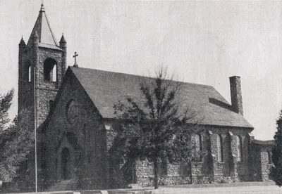 Exterior of church, 1939. Source: Catholic Courier Golden Jubilee Edition: 1889-1939