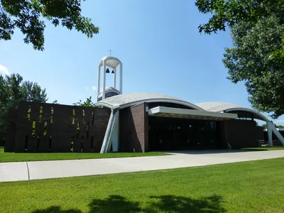 Front of the church.