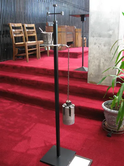 Thurible and stand.