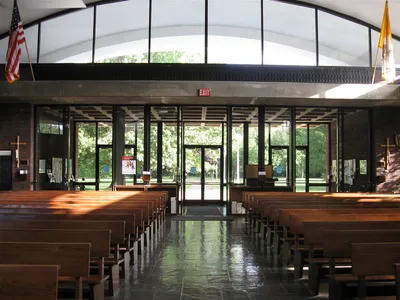 Back of the church seen from front.