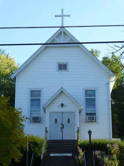 Front of the church.
